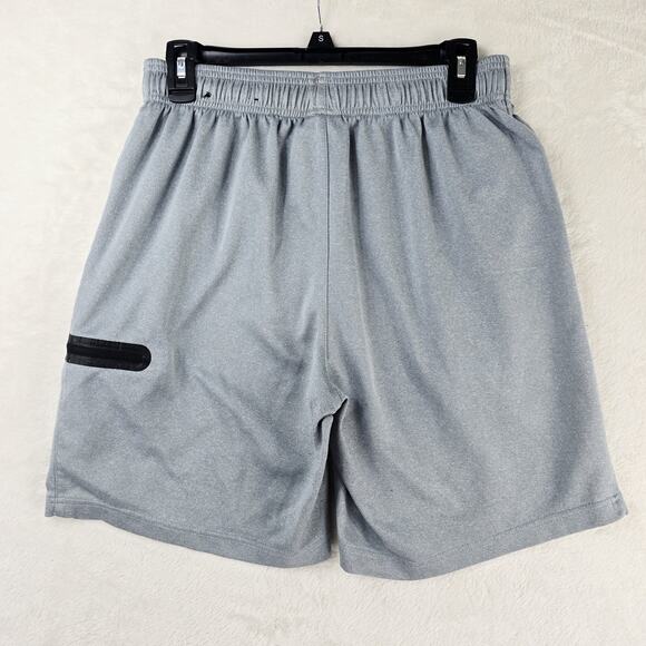 Legend Shorts Mens Large Gray Fitness Gym Running Casual Zipper Pocket - Picture 7 of 12